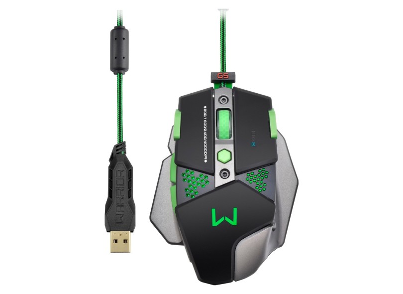 Mouse Óptico Gamer USB Warrior MO249 - Multilaser