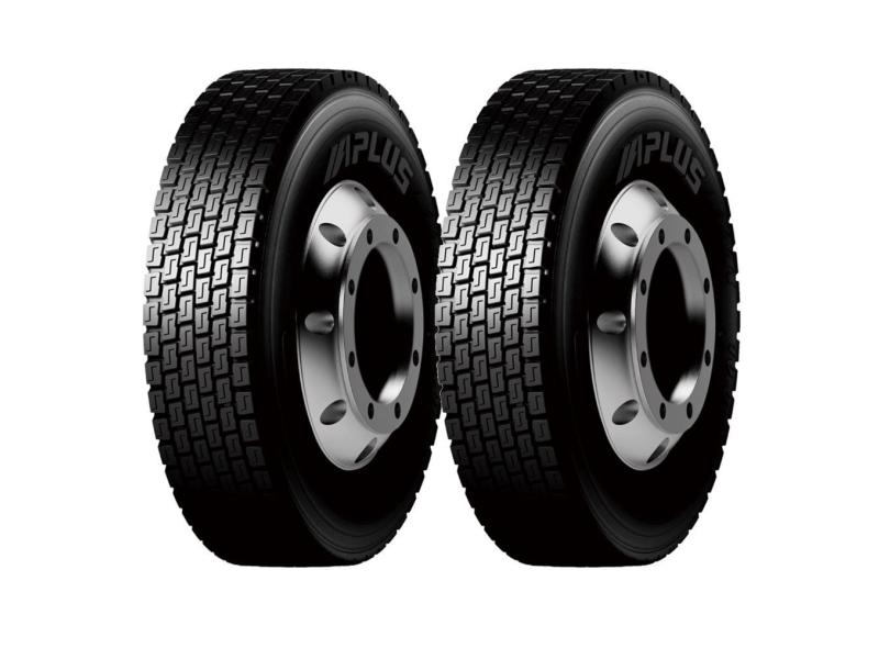 Kit 2 pneus aplus 235/75R17.5 143/141J 18PR borrachudo D801