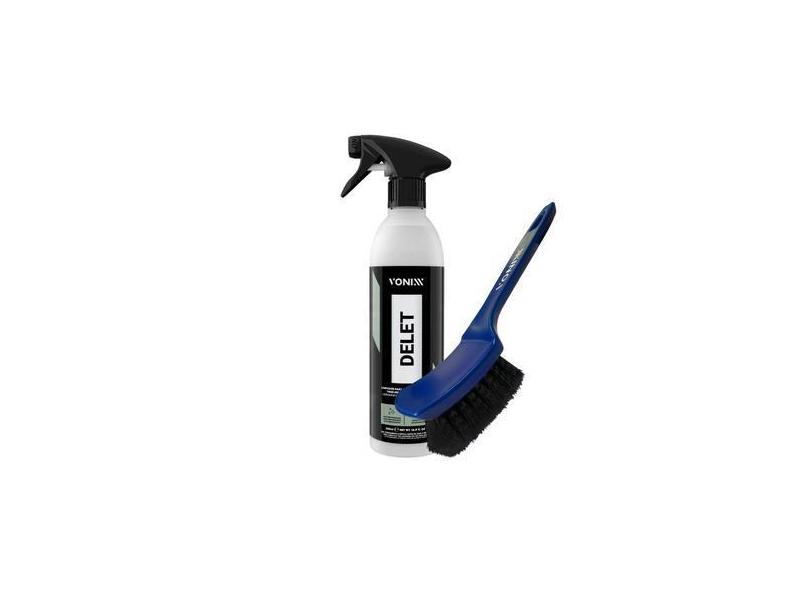 Delet Limpa Plástico Borracha Pneu 500ml Vonixx Com Escova