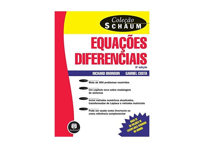 Equações Diferenciais - 3ª Ed. - Costa, Gabriel; Bronson, Richard - 9788577801831