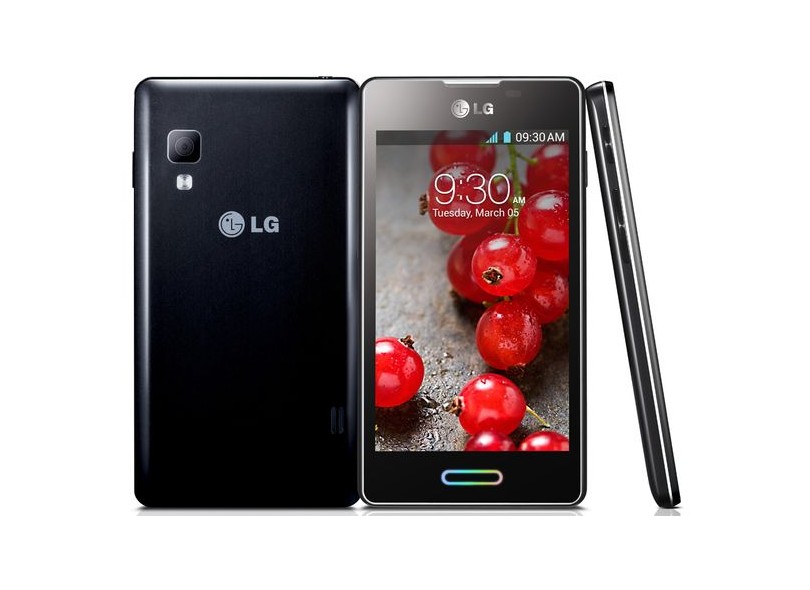 Smartphone LG Optimus L5 II E450 Câmera 5.0 Megapixels Desbloqueado 1 Chip 4 GB Android 4.1 Wi-Fi 3G