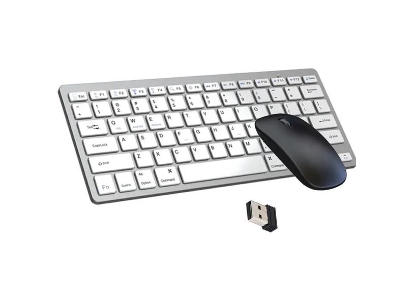 Teclado Bluetooth E Mouse Para Tablet Amazon Fire Hd8