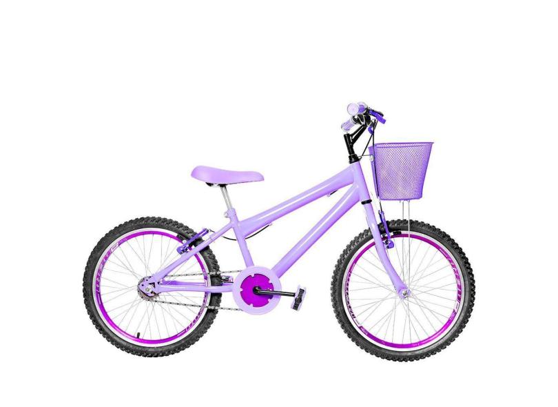 Bicicleta Infantil Feminina Aro 20 Aero Lilás e Violeta