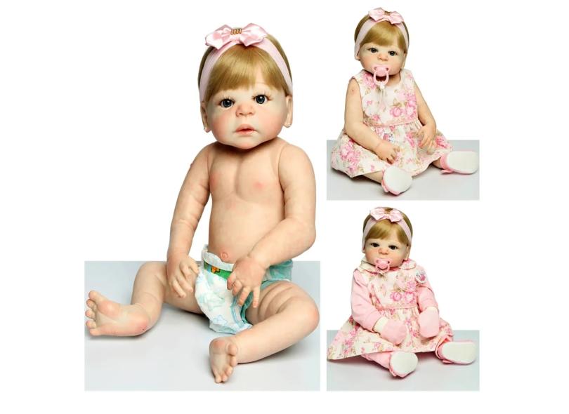 Boneca Bebê Reborn Valentina Silicone Pronto Envio!
