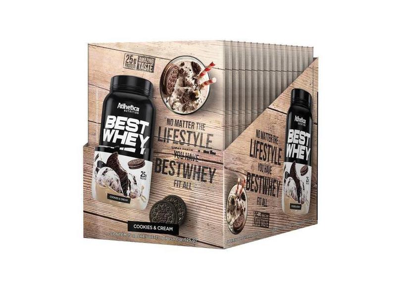 Best Whey Atlhetica Display Com 15 Sachês Cookies E Cream - Atlhetica ...