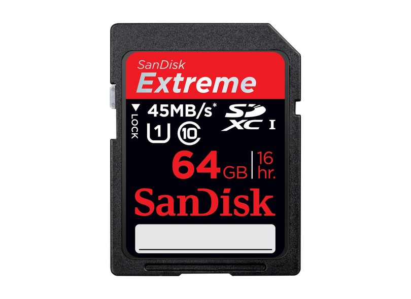 Cartão de Memória SDXC-I SanDisk Extreme 64 GB SDSDXS-064G