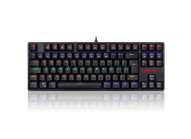 Teclado Mecanico Gamer Redragon Daksa  Rainbow switch Blue K576R-1