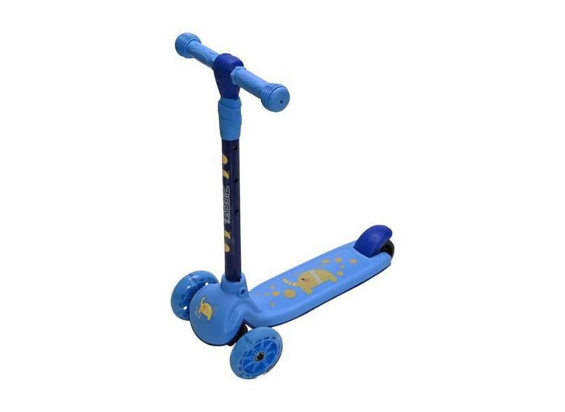 Patinete Com Led 3 Rodas Com Ajuste De Altura Até 60Kg -  Zippy Toys