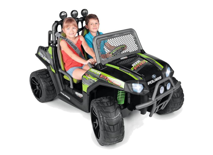 Carrinho Elétrico Polaris rzr Pro 24V Peg Perego 2 Lugares Green Shadow