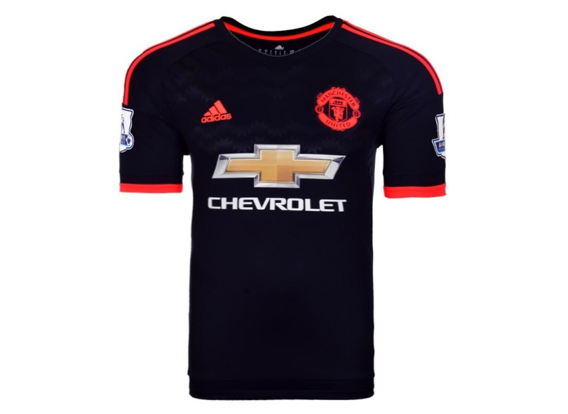 Camisa Torcedor Manchester United III 2015/16 com Número Adidas