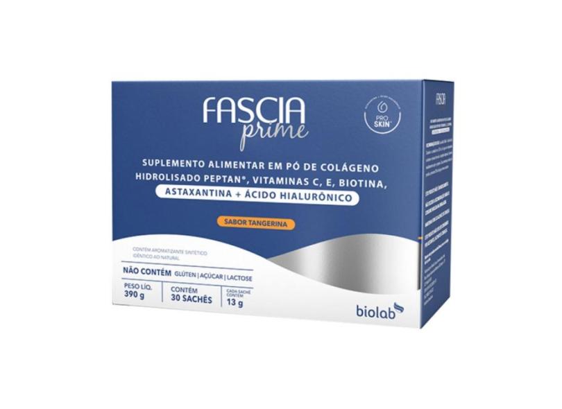 FASCIA PRIME SABOR TANGERINA COM 30 SACHêS Biolab 