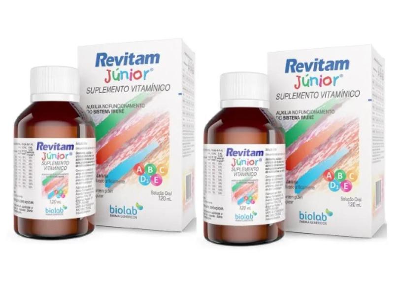 Kit 2 Suplemento Revitam Junior 120Ml Sabor Laranja – Biolab