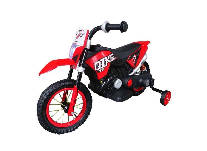 Mini Moto Cross Eletrica Infantil Vermelha BW083 Importway