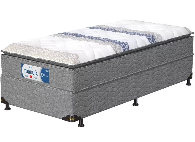 Cama Box Solteiro com Colchão Turquia Probel