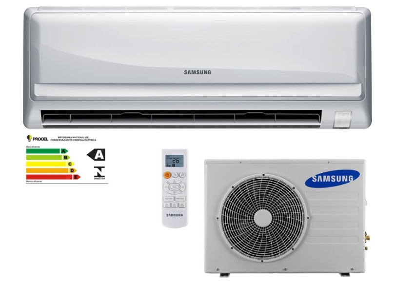 Ar Condicionado Split Hi Wall Samsung Max 9.000 BTUs Controle Remoto Quente/Frio AQ09UWBUXAZ