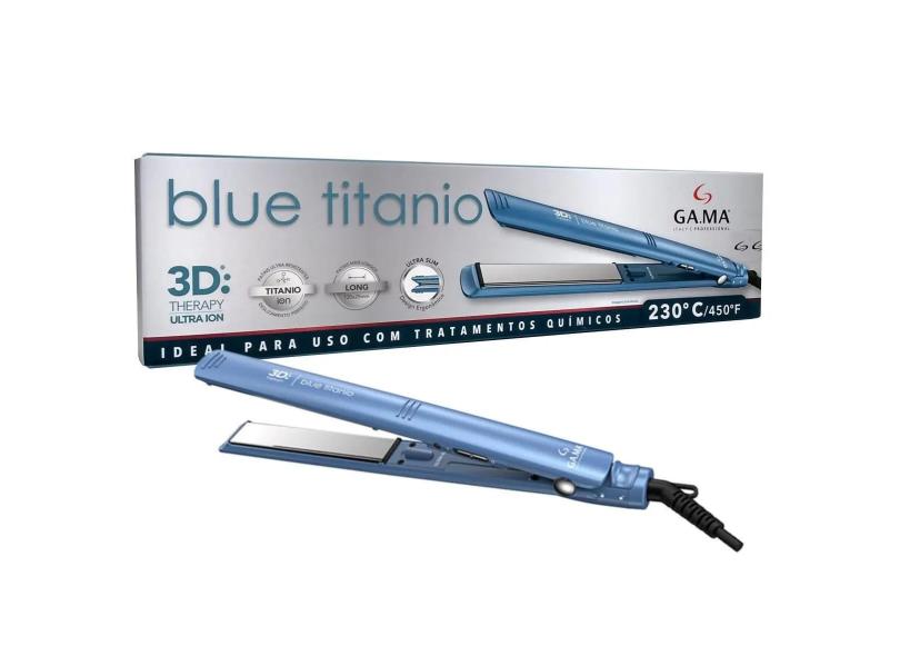 Prancha Elegance Blue Titanium 3D Bivolt Gama GAMA ITALY 