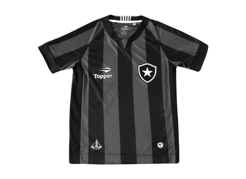 Camisa Torcedor infantil Botafogo II 2016 sem Número Topper