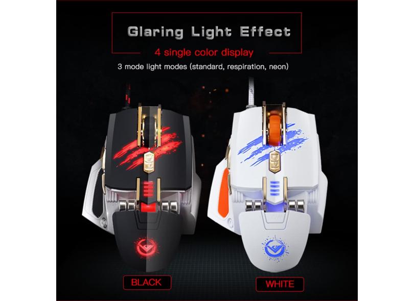 Rajfoo Professional Optical Esport Gaming Mouse Macro Mice programável ...
