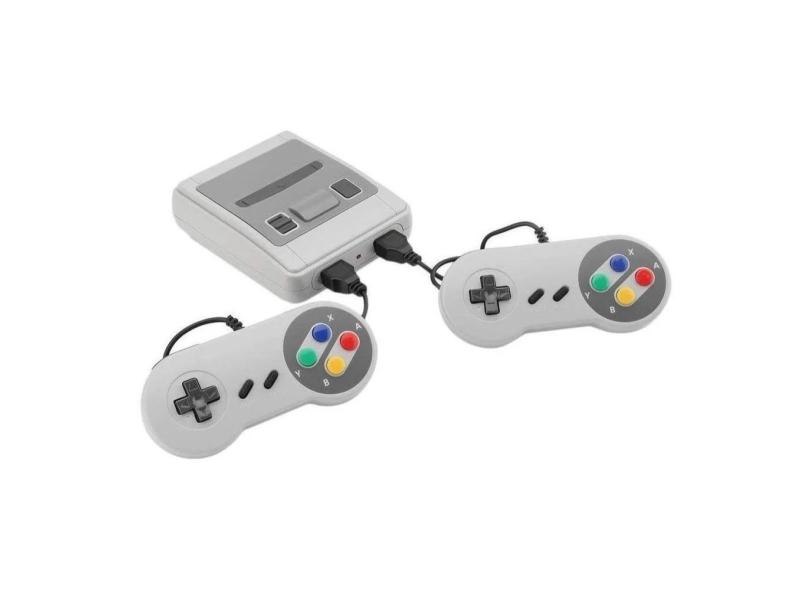 Console Super Mini SFC Mini 8 Bit Com 620 Jogos e 2 Controles Classics ...