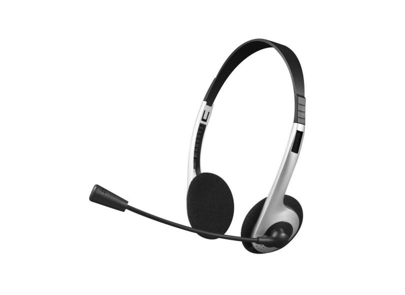 Headset C3 Tech C3Plus Prata P2 3,5Mm - Ph-01Si (Ph-01Si)