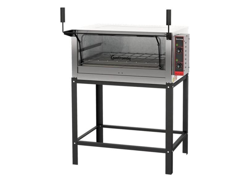 Forno De Lastro Elétrico Fle800pg Gastromaq Forno Elétrico Com Porta Guilhotina 220v Epóxi