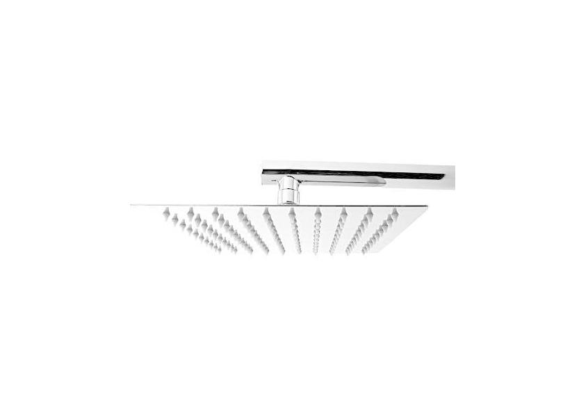 Ducha Chuveiro Solar Gás Inox Com Braço 30x30