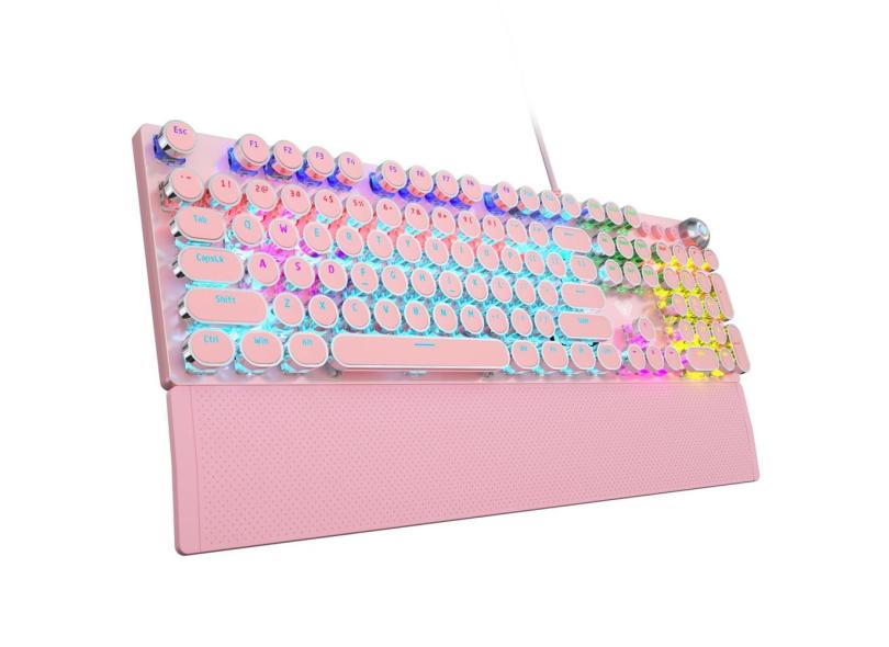 Teclado mecânico para jogos aula F2088 Estilo de máquina de escrever