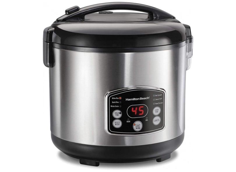 Panela Elétrica de Arroz, 7 L, 700 W, 110 V, HAMILTON BEACH 37548, Prateado