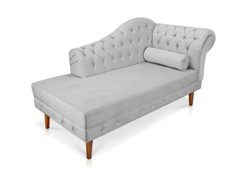 Divã Suede Mônaco 165cm D'Rossi