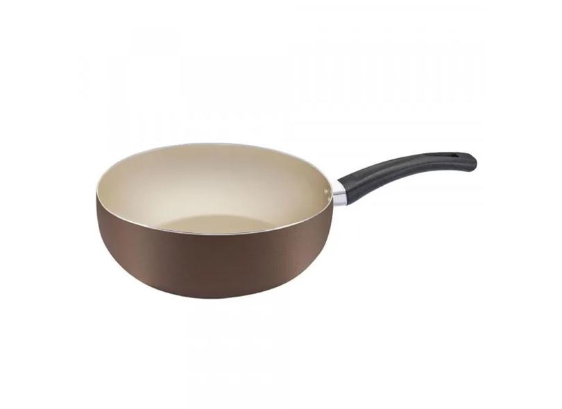 Frigideira Wok com antiaderente 24cm marrom Premium Panelux