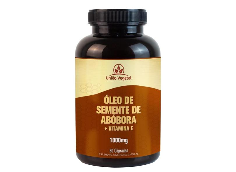 Óleo De Semente de Abóbora + Vitamina E 1000mg - 60 Cápsulas