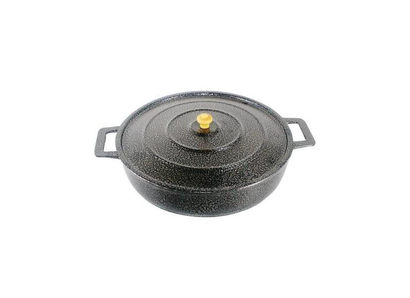 Frigideira Panela Alça de Alumínio Fundido Craqueada  28cm - Divi