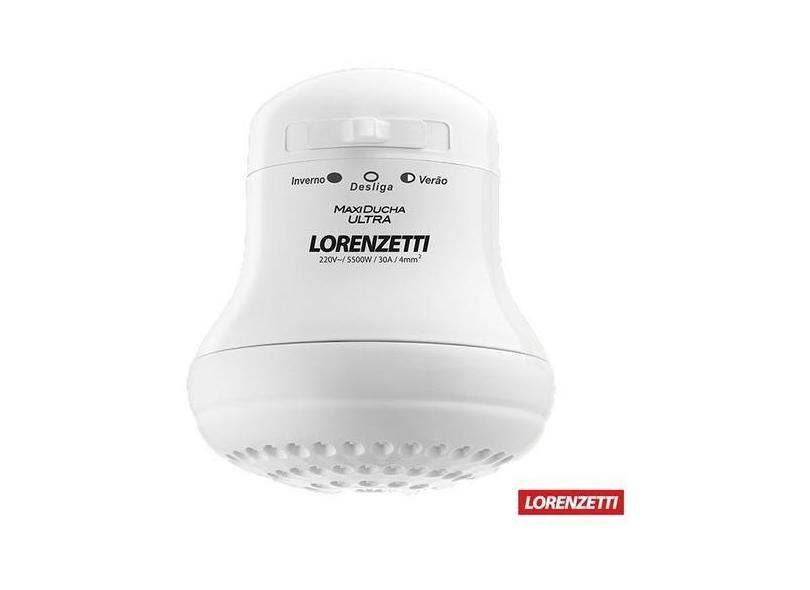 Chuveiro Elétrico Lorenzetti Maxi Ducha 3t 5500w 220v - Rede Construir