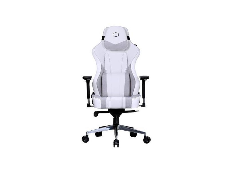 Cadeira Gamer Cooler Master Caliber X2C Cinza e Branca C/ Base de ACO 