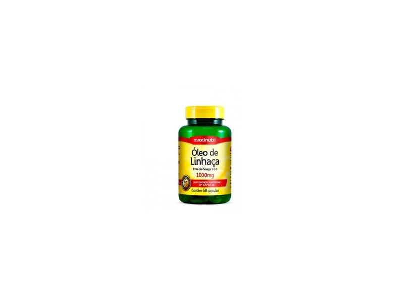 Óleo de Linhaça 1000mg 60 Cápsulas Maxinutri