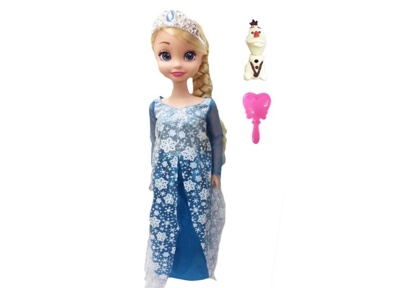 Boneca Gigante Frozen Elsa C/ Som 73cm 2838-2 em Promoção é no Buscapé