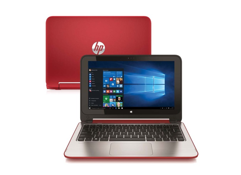 Notebook Conversível HP Pavilion x360 Intel Celeron N2830 4 GB de RAM HD 500 GB LED 11.6 " Touchscreen Windows 10 11-n226br