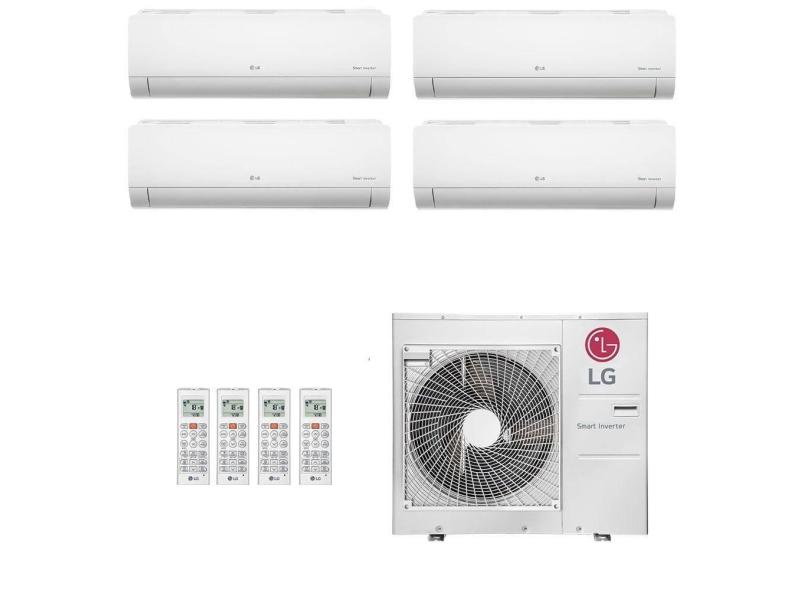 Ar-Condicionado Multi Split Inverter LG 30.000 (2x Evap HW 9.000 + 2x Evap HW 12.000) Quente/Frio 220V