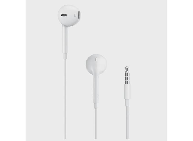 Fone de Ouvido Apple EarPods Intra-Auricular com Conector 3,5 mm Branco - MWU53BZ/A