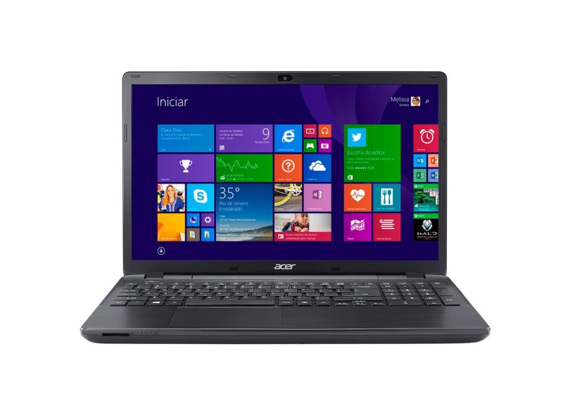 Notebook Acer Aspire E Intel Core i3 4005U 4ª Geração 4GB de RAM HD 500 GB 15,6" Windows 8.1 E5-571-33ZU