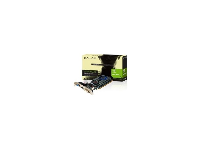 Placa de Video NVIDIA GeForce GT 610 2 GB DDR3 64 Bits Galax 61TPS4HX2LKX
