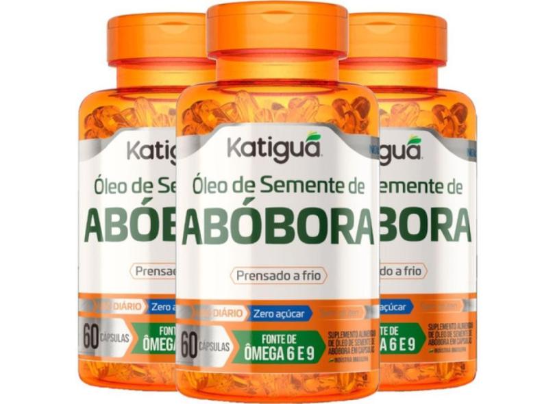 ÓLEO DE SEMENTE DE ABóBORA 3 X 60 CáPSULAS - KATIGUá Katigua 