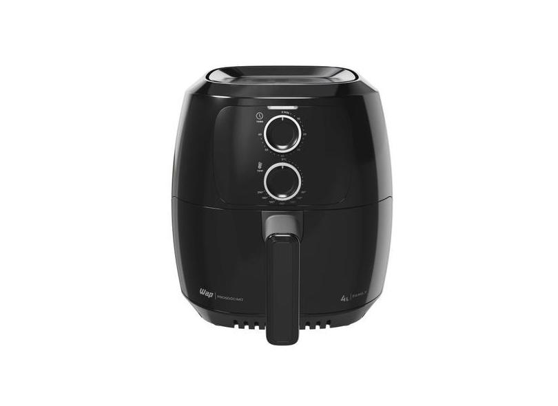 Fritadeira Elétrica Sem Óleo Wap Air Fryer Preta 4L Timer Até 60Min Re