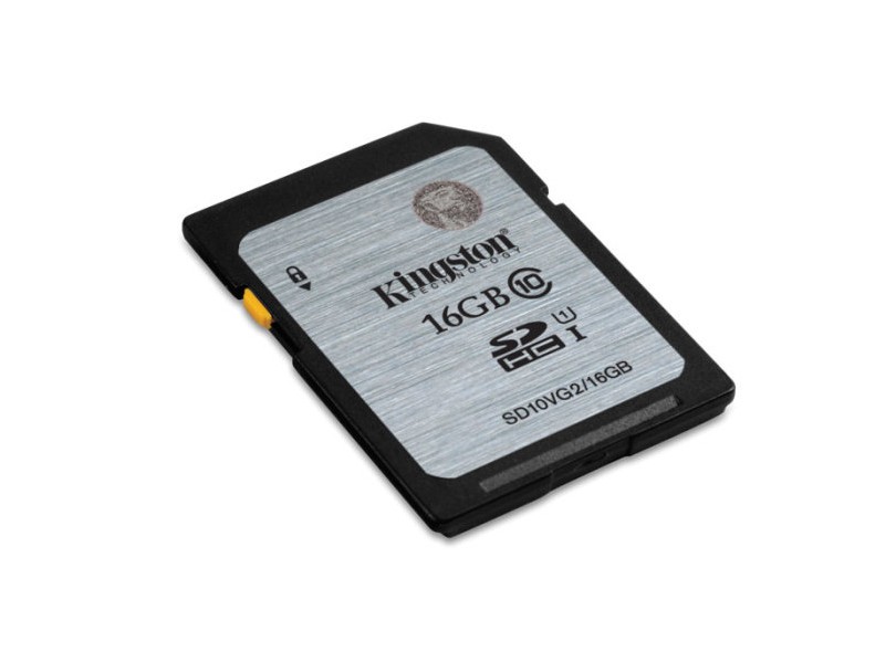 Cartão de Memória SDHC Kingston 16 GB SD10VG2/16GB