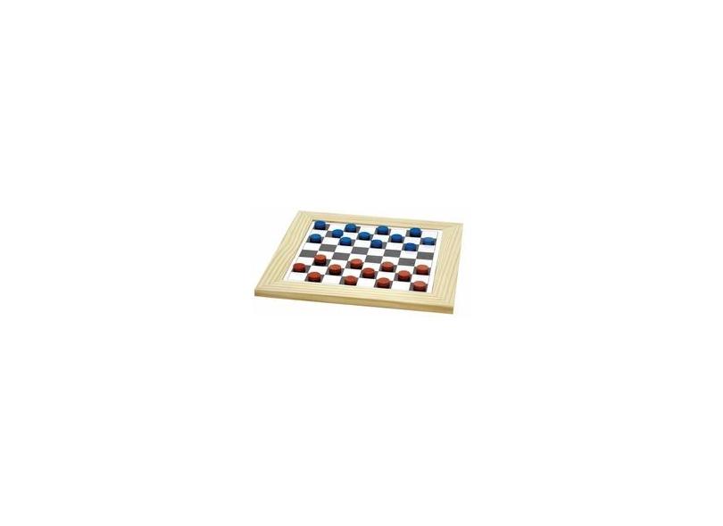 Jogo De Ludo Com Moldura Tabuleiro 31x31 Cm