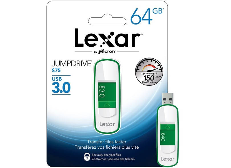 Pen Drive Lexar JumpDrive 64 GB USB 3.0 S75