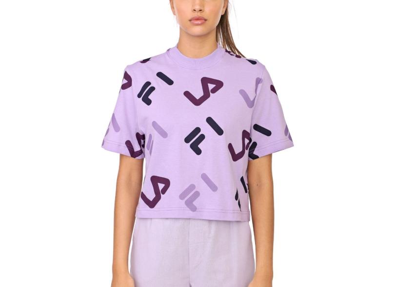 camiseta cropped fila