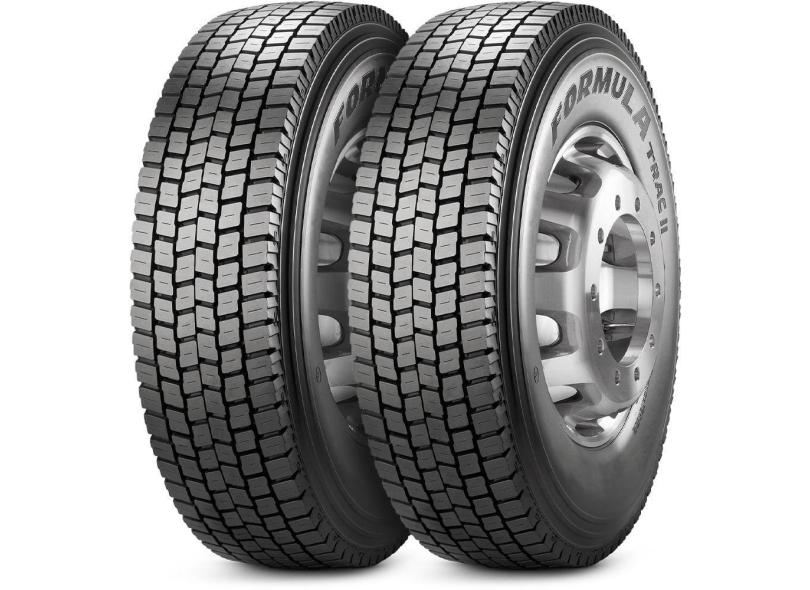 Kit 2 Pneu 295/80r22.5 152/148m Fórmula Trac Ii Borrachudo