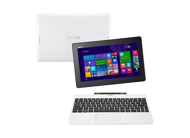 Notebook Conversível Asus Transformer Book Intel Atom Z3775 2GB de RAM HD 500 GB LED 10,1" Touchscreen Windows 8.1 T100