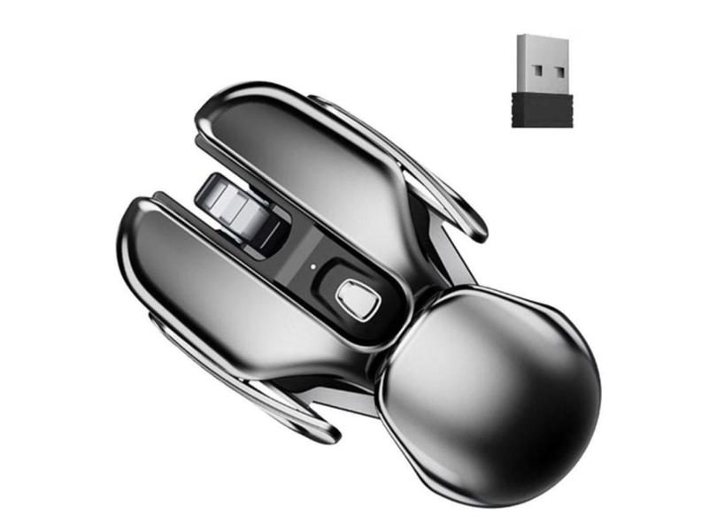 Mouse De Ferro 2.4G Recarregável Para Jogos